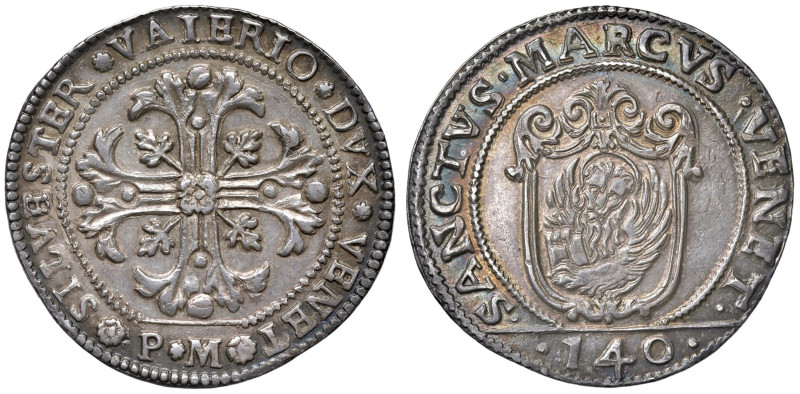 Venezia - Silvestro Valier (1694-1700) Scudo della Croce da 140 Soldi - D/ SILVE...