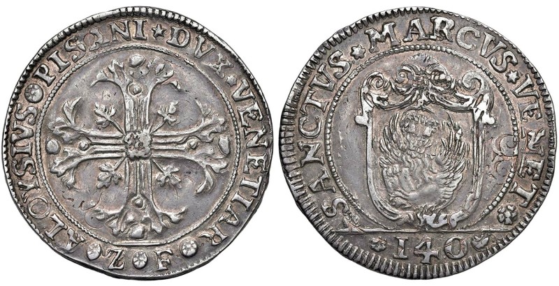 Venezia - Alvise Pisani (1735-1741) Scudo della croce da 140 Soldi - D/ ALOYSIVS...