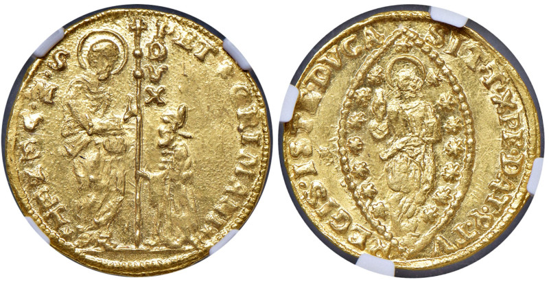 Venezia - Pietro Grimani (1741-1752) Zecchino - D/ PET GRIMANI - S M VENET, San ...