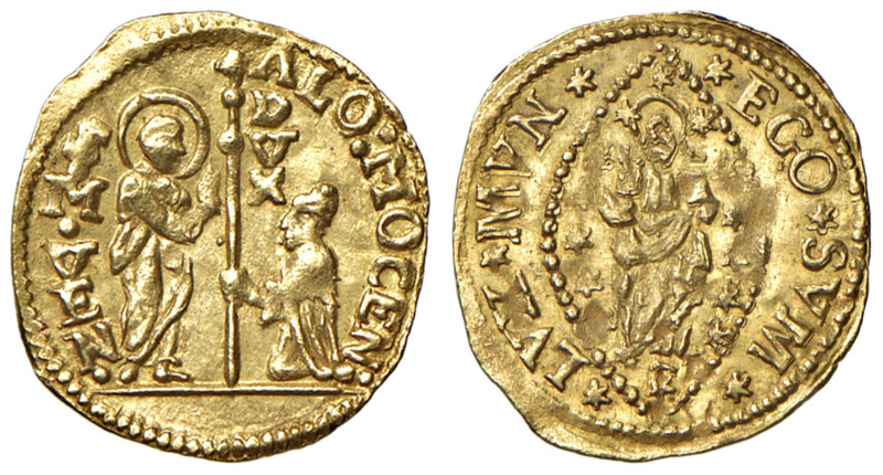 Venezia - Alvise IV Mocenigo (1763-1778) Quarto di Zecchino - D/ ALO MOCEN - S M...