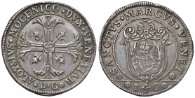 Venezia - Alvise IV Mocenigo (1763-1778) Scudo della croce da 140 Soldi - D/ ALOYSIVS MOCENICO DVX VENETIAR, croce ornata e fogliata; all'esergo sigla...