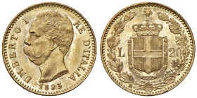 Umberto I (1878-1900) 20 Lire 1893 - MIR 1098r Gig. 21 Au 

Status: FDC