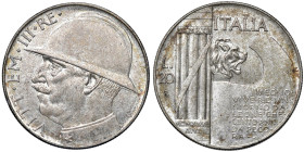 Vittorio Emanuele III (1900-1946) 20 Lire 1928 an. VI Elmetto - MIR 1129a Gig. 44 Ag

Status: SPL-FDC