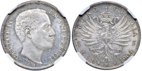 Vittorio Emanuele III (1900-1946) Lira 1901 Aquila Sabauda - MIR 1145a Gig. 127 Ag • In slab NGC MS 64+ n. 6635994-007

Status: FDC