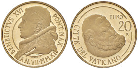 Benedetto XVI (2005-2013) 20 Euro 2011 "Cappella Paolina restaurata" - Au 3'050 esemplari coniati; senza confezione

Status: PROOF