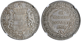 Austria - "Burgau" Maria Teresa d'Asburgo (1740-1780) Tallero 1766 - KM 16 Dav. 1148 Ag • In slab NGC MS 61 n. 6635714-019

Status: FDC/m. di SPL
