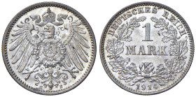 Germania - Gugliemo II (1888-1918) Marco 1914 E - KM 14 Ag 5,55 g

Status: FDC