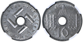 Germania - III Reich (1933-1945) 10 Reichspfennig 1940 F - Jager 619 • TOP POP, miglior esemplare certificato NGC MS 63 n. 6634747-023

Status: FDC...