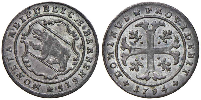 Svizzera - "Berna" 1/2 batzen 1794 - KM 91 Mi 1,88 g

Status: SPL