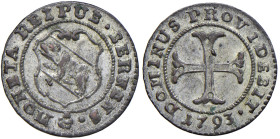 Svizzera - "Berna" Kreuzer 1793 - KM 115 Mi 1,03 g

Status: SPL