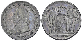 Svizzera - "Neuchatel" 21 Batzen 1799 - KM 59 Ag 14,93 g

Status: MB-BB