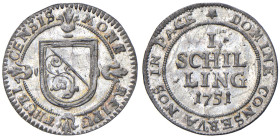 Svizzera - "Zurigo" Schilling 1751 - KM 148 Mi 1,19 g

Status: FDC