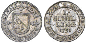 Svizzera - "Zurigo" Schilling 1751 - KM 148 Mi 1,15 g

Status: FDC
