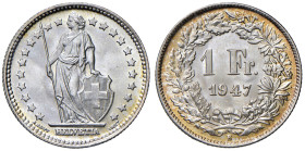 Svizzera - Confederazione (dal 1848) Franco 1947 - KM 24 Ag 5,01 g • Eccezionale stato di conservazione

Status: FDC