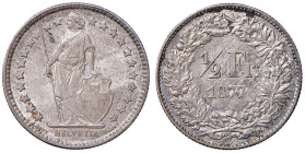 Svizzera - Confederazione (dal 1848) 1/2 Franco 1877 - KM 23 Ag 2,52 g RR

Status: qSPL-SPL