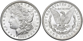 USA - Dollaro 1882 S Morgan - KM 110 Ag 26,71 g • Fondi speculari, eccezionale stato di conservazione

Status: FDC