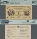 Estonia: Ostland Spinnstoffwaren-Punktwertschein, 5 Punkte 1945, P.NL (Ro.ES11a), PMG graded 50 About Uncirculated.
 [differenzbesteuert]