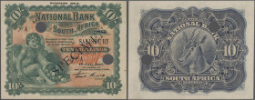 Rhodesia: National Bank of South Africa, Salisbury - Rhodesian Issue, 10 Shillings 1922 SPECIMEN, P.S121s, almost perfect condition, just a few tiny s...