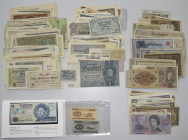 Deutschland - Deutsches Reich bis 1945: Eine Schachtel mit ca. 170 Banknoten aus Deutschland (Überwiegend Inflationszeit, kleiner Anteil Notgeld) sowi...