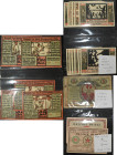 Deutschland - Deutsches Reich bis 1945: Album mit 260 Banknoten, dabei viel Notgeld, bereits vorbestimmt und ausgezeichnet, sehr hoher Katalogwert. Da...