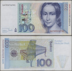 Deutschland - Bank Deutscher Länder + Bundesrepublik Deutschland: BBk IIIA, 100 DM 1996, Serie GA/D, Ro.310a, Umlaufnote mit Fehldruck - fehlerhaftes ...