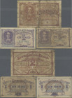 Deutschland - Nebengebiete Deutsches Reich: Société Générale de Belgique, kleines Lot mit 3 Banknoten, dabei 1 Franc vom 29.01.1916 (Ro.433a, VF, winz...
