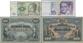 Deutschland - Sonstige: Konvolut mit mehr als 400 Banknoten Deutschland mit einem kleinen Teil Ausland, dabei u.a. 200x 1.000 Mark 1910, davon viele f...