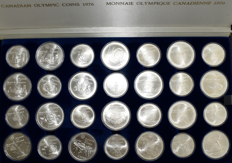 Kanada: Olympische Spiele Montreal 1976: 14 x 5 Dollars sowie 14 x 10 Dollars Ge...