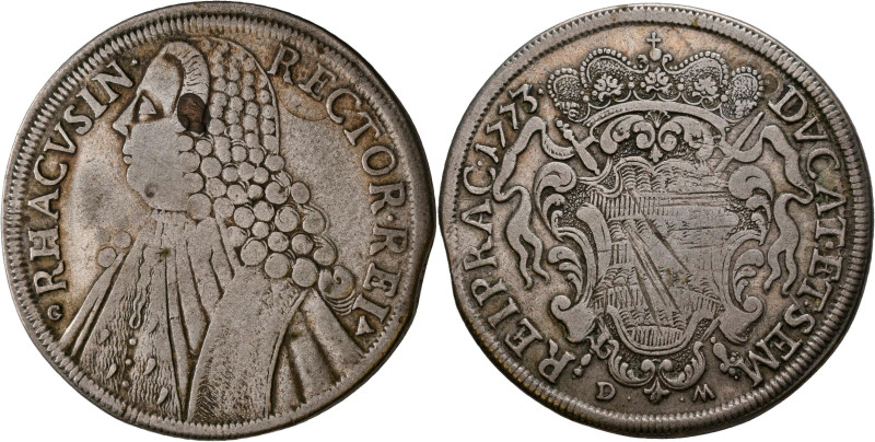 Kroatien: Ragusa (Dubrovnik): Rektoratstaler / Tallero 1773 GA DM. Davenport 163...