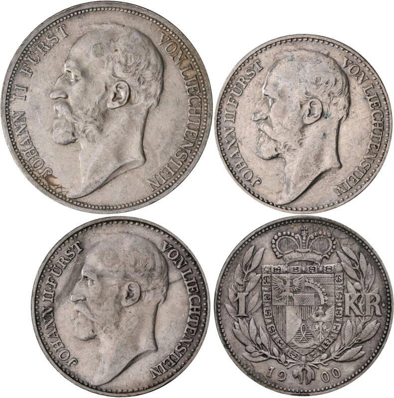 Liechtenstein: Johann II. 1858-1929: 2 Kronen 1915. KM# Y3, JMZ 2-1377. Selten, ...