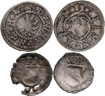Altdeutschland und RDR bis 1800: Baden, Lot 3 Stück: Ernst Friedrich 1577-1604: Einseitiger Schüsselpfennig o. J., Wieland 352 Georg Friedrich 1604-16...