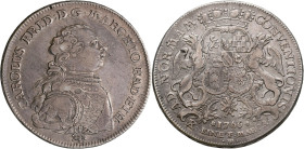 Altdeutschland und RDR bis 1800: Baden, Karl Friedrich 1746-1811: Taler 1766 (Konventionstaler) S W Durlach. Davenport 1934, KM# 117, Wielandt 710. 27...