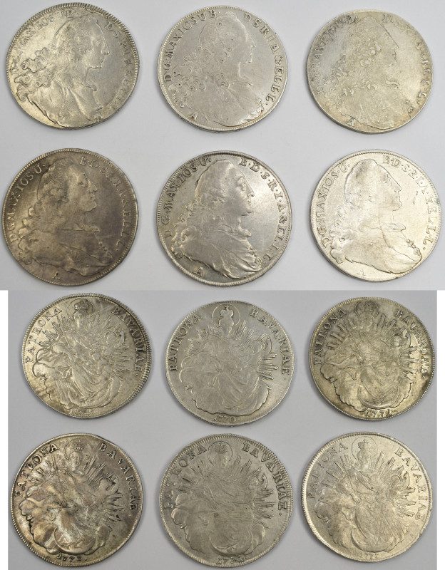 Altdeutschland und RDR bis 1800: Bayern, Maximilian III. Joseph 1745-1777: Lot 6...