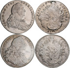 Altdeutschland und RDR bis 1800: Bayern, Maximilian III. Joseph 1745-1777: Taler / Madonnentaler 1764, dabei auch noch der Jahrgang 1786 vom Karl Theo...