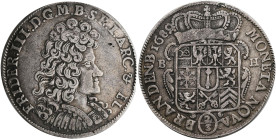 Altdeutschland und RDR bis 1800: Brandenburg-Preußen, Friedrich III. 1688-1701: 2/3 Taler 1689 BH, Minden. Davenport 277, von Schrötter 228. Sehr schö...