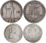 Altdeutschland und RDR bis 1800: Braunschweig-Calenberg-Hannover, Georg III. 1760-1820: Lot 2 Stück, ⅓Taler 1784 und 1/6 Taler 1792, Welter 2829, 2834...