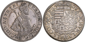 Altdeutschland und RDR bis 1800: Elsass, Erzherzog Ferdinand 1564-1595: Reichstaler o. J. Ensisheim. 28,74 g. Davenport 8088/8092. Tolle Patina, Vorzü...