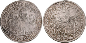 Altdeutschland und RDR bis 1800: Sachsen, Christian II., Johann Georg I. und August 1591-1611: Taler (Reichstaler) 1599, HB - Dresden. 28,91 g. Davenp...