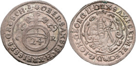 Altdeutschland und RDR bis 1800: Sachsen, Johann Georg II. 1656-1680: 1/24 Taler (Groschen) 1659 CR - Dresden. Clauss/Kahnt 434, Kohl 250. 2,10 g. Pra...