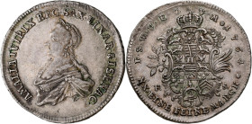 Altdeutschland und RDR bis 1800: Sachsen-Weimar-Eisenach, Anna Amalia 1758-1775 (Vormund für Karl August): 2/3 Taler 1764 FS - Eisenach (nach Leipzige...