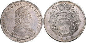Altdeutschland und RDR bis 1800: Salzburg, Hieronymus Graf von Colloredo 1772-1803: Taler 1784, Salzburg, 27,7 g, Zöttl 3220, Davenport 1263, sehr sch...