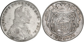 Altdeutschland und RDR bis 1800: Salzburg, Hieronymus Graf von Colloredo 1772-1803: 20 Kreuzer 1790. Zöttl 3284. Schön - sehr schön.
 [differenzbeste...