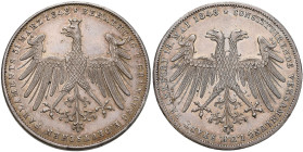 Frankfurt am Main: Freie Stadt: Doppelgulden 1848, Konstituierende Versammlung des Deutschen Parlaments. Nur 8.600 Ex., AKS 38, Jaeger 45, Kahnt 175, ...