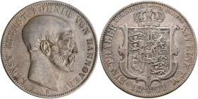 Hannover: Ernst August 1837-1851: Taler 1851 B. Ausbeute / Bergsegen des Harzes, AKS 134, Jaeger 81, Thun 169. Kratzer, sehr schön+
 [differenzbesteu...