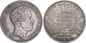 Sachsen: Friedrich August II. 1836-1854: Konventionstaler 1838 G, 28,06 g. AKS 97, Davenport 872 A, kleine Kratzer, sonst vorzüglich.
 [differenzbest...