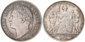 Württemberg: Wilhelm I. 1816-1864: 1 Gulden 1841, Regierungsjubiläum, AKS 123, Jaeger 74. Feine Patina, sehr schön - vorzüglich.
 [differenzbesteuert...