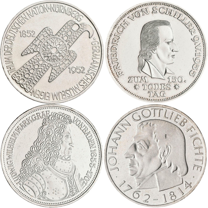 Bundesrepublik Deutschland 1948-2001: Die ersten Fünf. Von 5 DM Germanisches Mus...