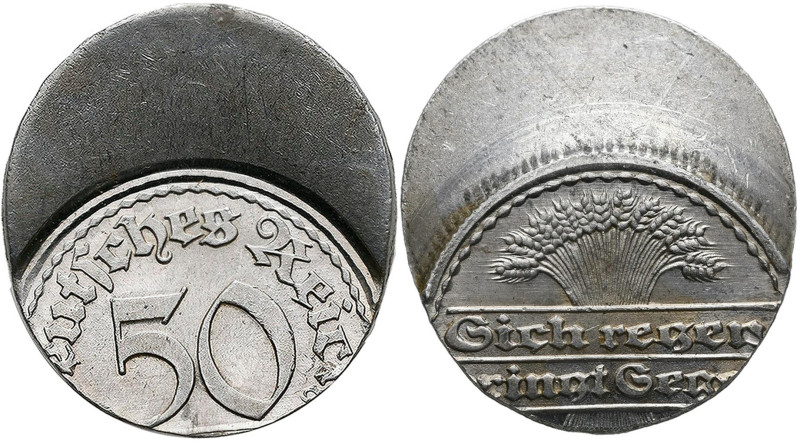 Proben & Verprägungen: Weimarer Republik 1918-1933: 50 Pfennig 1919-1922, Jahres...