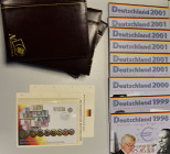 Numisbriefe, Numisblätter: 3 Alben mit Numisblätter in DM (33) und Euro (12) / Ausgaben der Dt. Post 1997 - 2003, inkl. Melanchthon. Teilweise mehrfac...