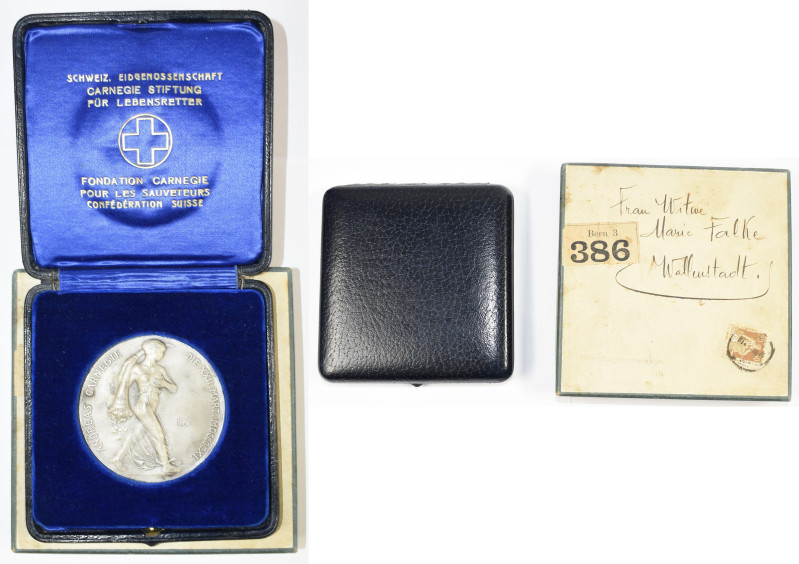Medaillen alle Welt: Schweiz: Silbermedaille 1911 von Hans Frei, auf die Andreas...